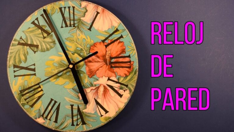 Guía para hacer tu propio reloj de pared desde cero 4 guia para hacer tu propio reloj de pared desde cero